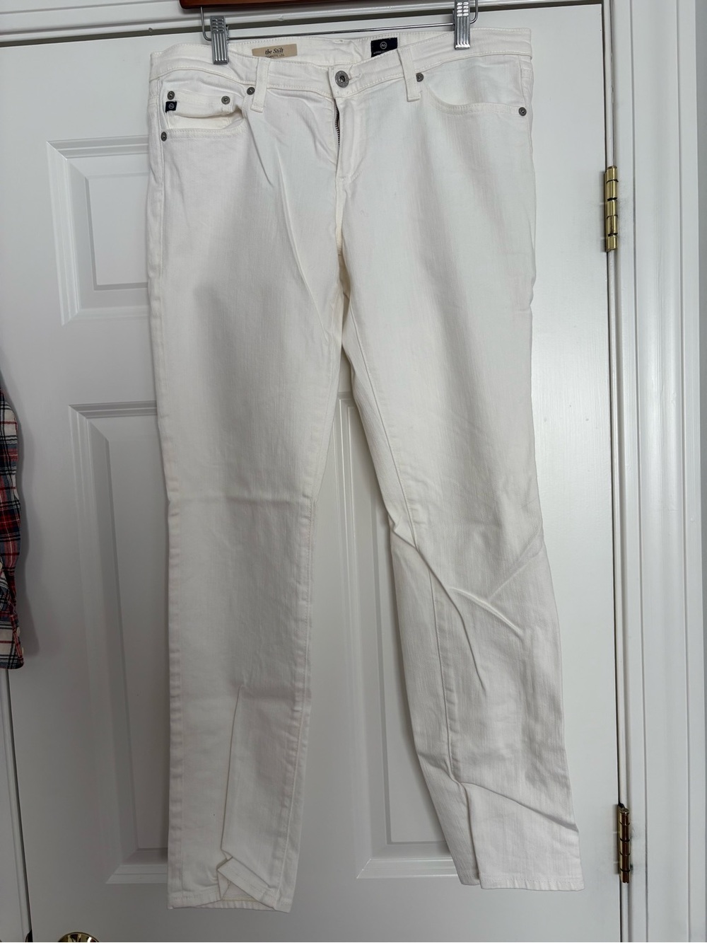 Ag Adriano Goldschmied White “the stilt” Cigarette Leg Jeans